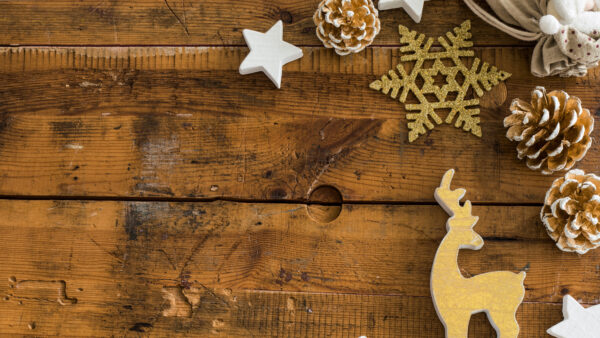Wallpaper Star, Wood, Ornaments, Snowflake, Table, Desktop, Christmas, Reindeer