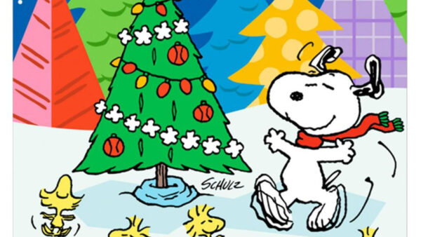 Wallpaper Cool, Snoopy, Christmas, Celebrating