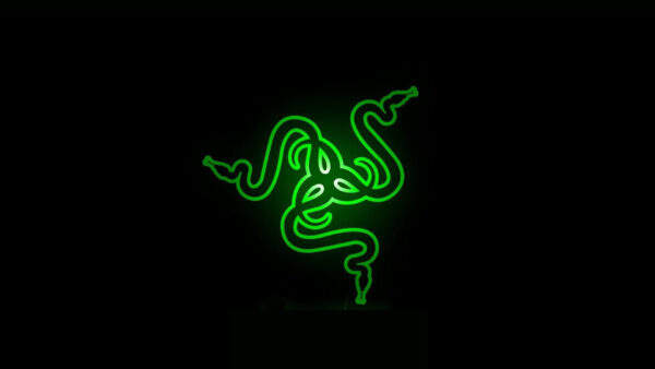 Wallpaper Green, Lighting, Background, Black, Razer, Desktop