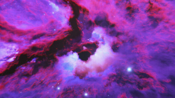 Wallpaper Purple, Stars, Nebula, Space, Clouds, Galaxy