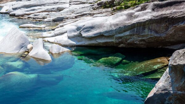 Wallpaper Rocks, Background, Frozen, Underwater, Stones, Nature, Desktop, Mobile, Trees, Bushes