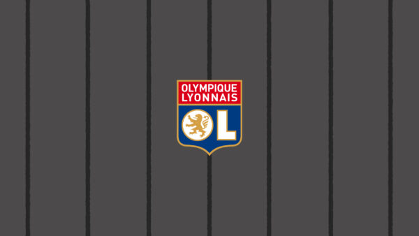 Wallpaper Olympique, Logo, Emblem, Soccer, Lyonnais, Black
