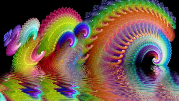 Wallpaper Colorful, Art, Swirl, Background, Design, Trippy