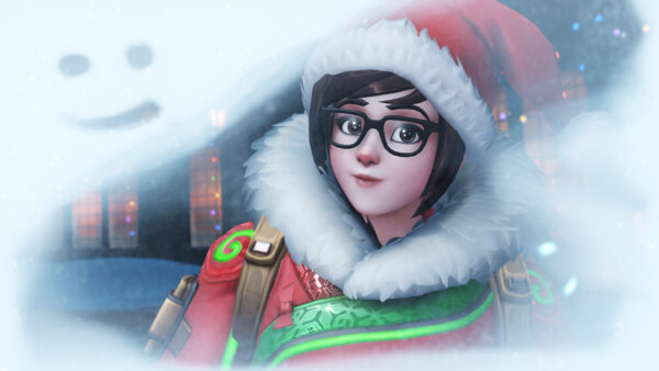 Wallpaper Mei, Overwatch, Wonderland, Winter