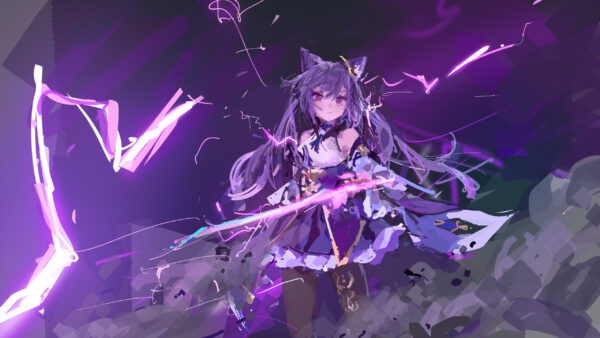 Wallpaper Genshin, Keqing, Desktop, Impact