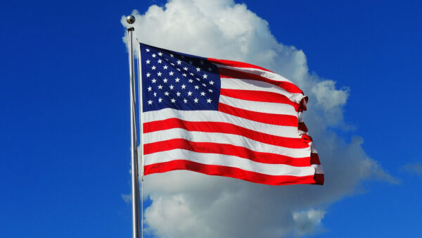 Wallpaper Cloudy, Desktop, Background, Flag, American, White, Sky