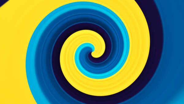 Wallpaper Yellow, Blue, Abstract, Desktop