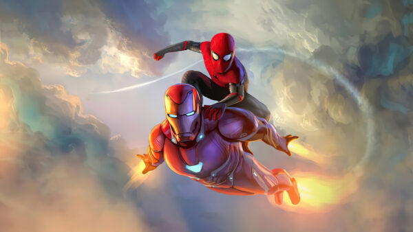 Wallpaper Spider, And, Iron, Man