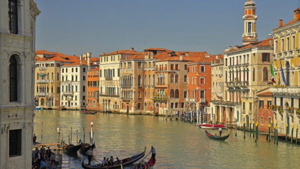 Wallpaper Venice, Buildings, Travel, Boat, Italy, People, River, Desktop, Between