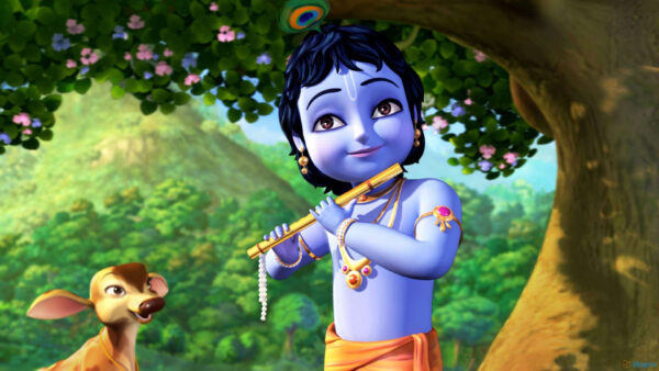 Wallpaper Lord, Krishna, Animated