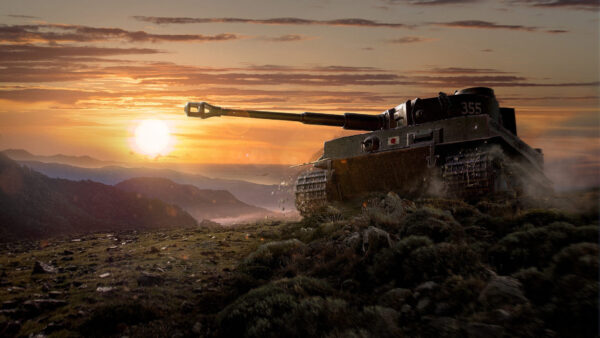 Wallpaper During, Desktop, Games, World, Sky, And, Sunset, Tank, With, Tanks, Background, Clouds