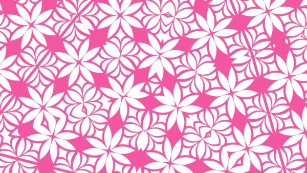 Wallpaper Abstract, Desktop, Shapes, Pink, White, Flower