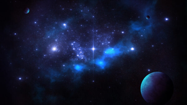 Wallpaper With, During, Desktop, And, Splendid, Planets, Nighttime, Stars, Space, Galaxy