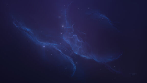Wallpaper Galaxy, Sky, Stars, Blue, Space