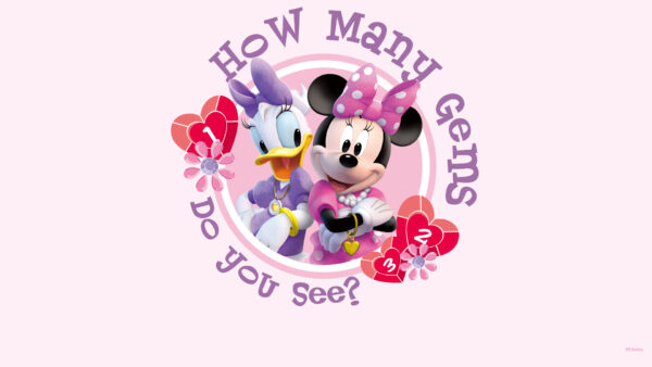 Wallpaper Minnie, And, Daisy, Duck, Mouse, Desktop