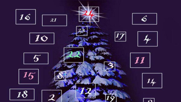 Wallpaper Christmas, Numbers, Trees, With, Countdown