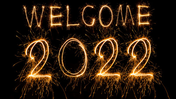 Wallpaper 2022, Black, Background, Welcome