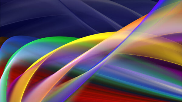 Wallpaper Background, Dark, Colorful, Wavy, Lines