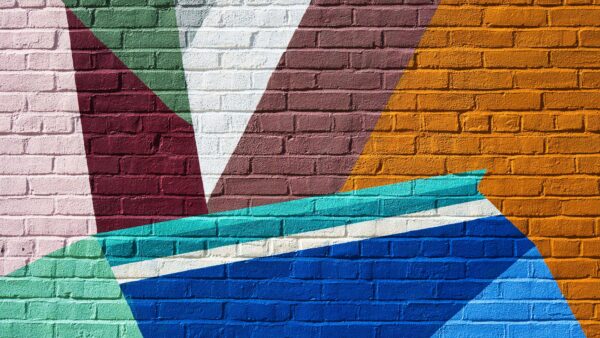 Wallpaper Paint, Multicolored, Texture, Bricks, WALL