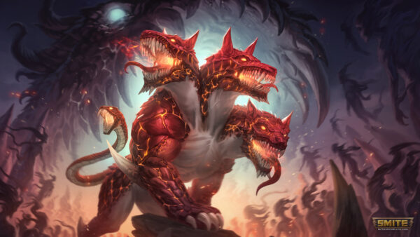 Wallpaper Cerberus, Smite