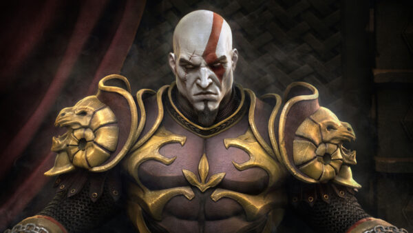 Wallpaper Kratos, Throne