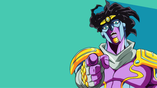 Wallpaper With, Showing, Finger, JOJO, Green, Platinum, Index, Star, Background, Desktop, Anime