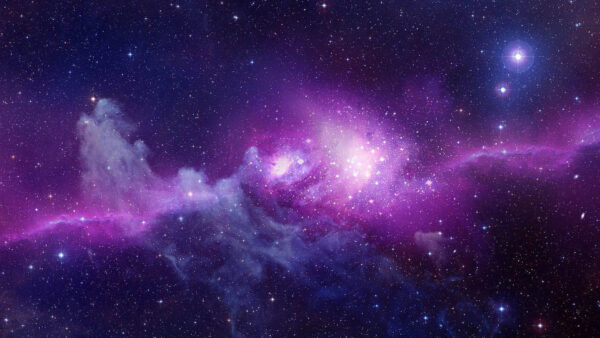 Wallpaper Sky, Purple, Galaxy, Space, Starry, Blue