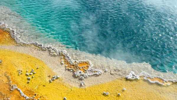 Wallpaper Waves, Ocean, Stones, Yellow, Sand, Beach