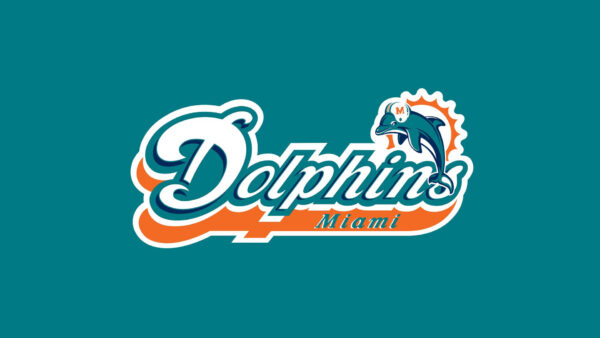 Wallpaper Seagreen, Background, Dolphins, Logo, Miami