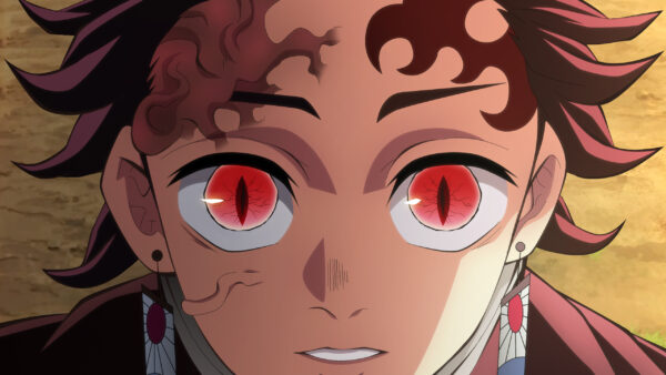 Wallpaper Red, Demon, Anime-HD, Tanjiro, With, Kamado, Eyes, Slayer