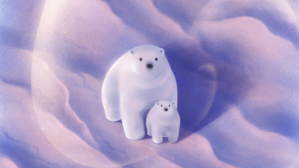 Wallpaper Polar, Bears, Illustration