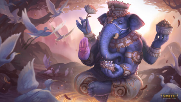 Wallpaper Ganesh, Smite, God, Desktop