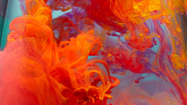 Wallpaper Abstract, Desktop, Mobile, Blue, Red, Blowing, Smoke, Orange, Purple