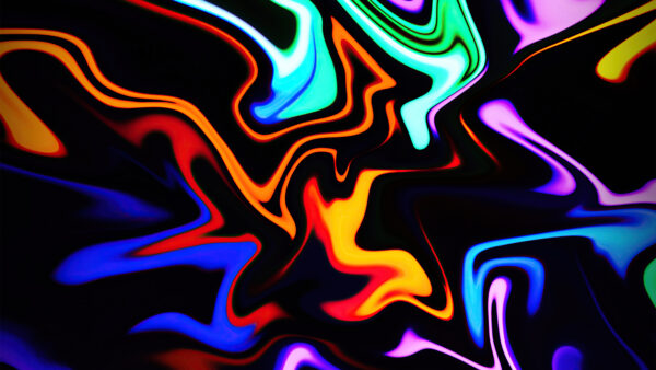 Wallpaper Shapes, Dark, Desktop, Colorful, Abstract, Abstraction, Mobile