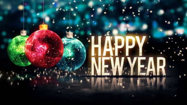 Wallpaper Happy, New, 2021, Year, Background, Decoration