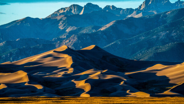 Wallpaper Sand, Sky, Blue, Desktop, Greenery, Mobile, Dune, Mountain, Nature, Background