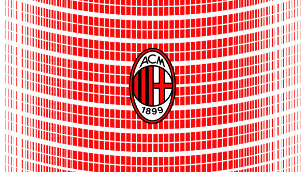 Wallpaper A.C., Lines, Soccer, Logo, Red, White, Milan