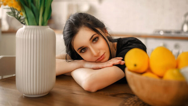 Wallpaper WALL, Dress, Background, Girls, Wearing, Model, Black, White, Girl