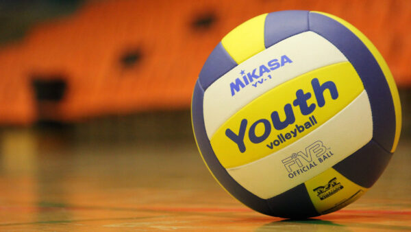 Wallpaper White, Yellow, Closeup, Blur, Blue, View, Volleyball, Background