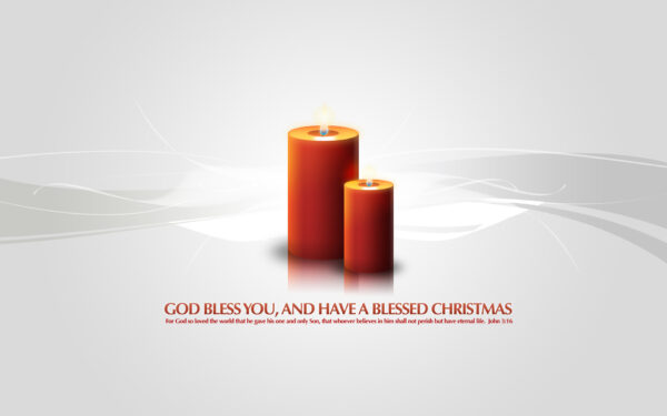 Wallpaper Bless, Christmas, Candles