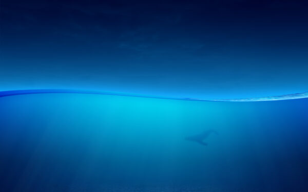 Wallpaper Ocean, Blue