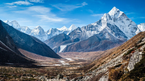 Wallpaper Himalaya, Nature, Daytime, Sky, During, Mobile, Blue, Mountains, Desktop, Under