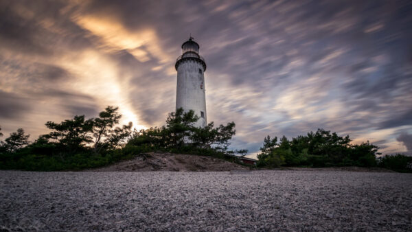 Wallpaper Travel, Sky, Lighthouse, Under, Desktop, Cloudy, Black