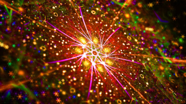 Wallpaper Colorful, Glow, Fractal, Abstract, Pattern, Desktop