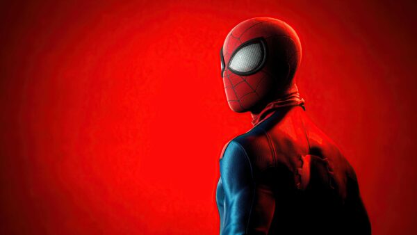 Wallpaper Spider-man, Costume, Marvel’s, Miles, Morales, Red, Background