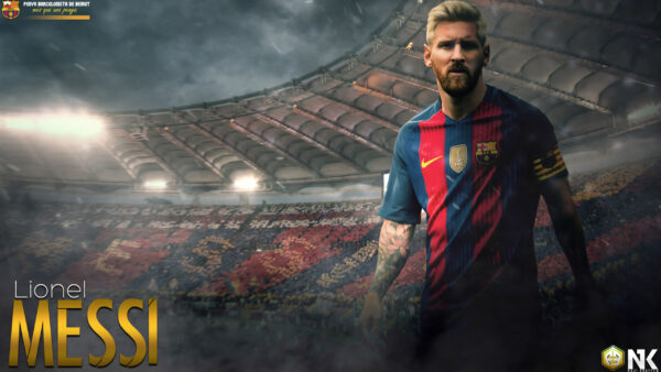 Wallpaper Stadium, Lionel, Background, Dress, Red, Desktop, Blue, Sports, Wearing, Messi
