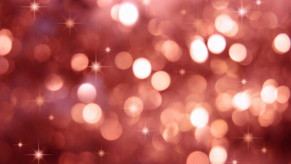 Wallpaper Light, Orange, Stars, Bokeh, Desktop, Abstract