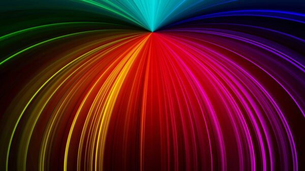 Wallpaper Rays, Colorful, Abstract, Waterfall, Mobile, Abstraction, Lines, Desktop, Lights