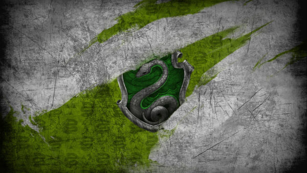 Wallpaper Background, Green, Slytherin, Logo, White