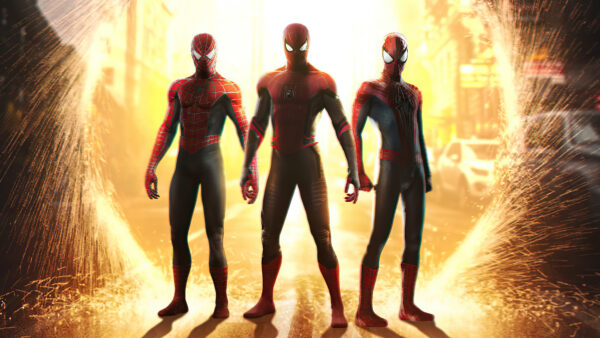 Wallpaper Spider-Mans, Home, Background, Sparkle, Spider-man, Way, Fire, Multiple